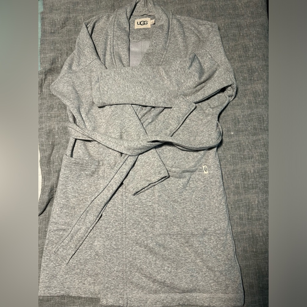 Gray UGG bath robe size L